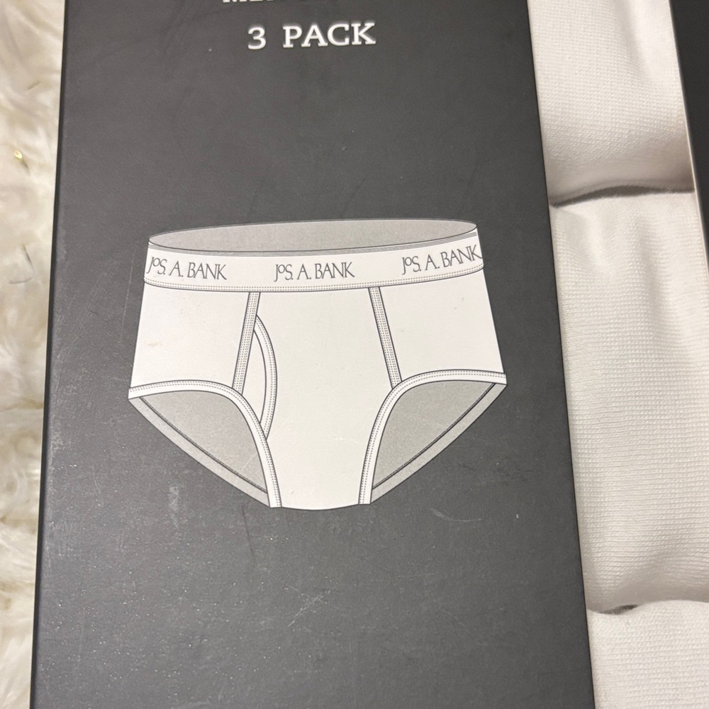 Jos. A. Bank Men's Briefs 3 Pack - Pure White - Picture 4 of 5